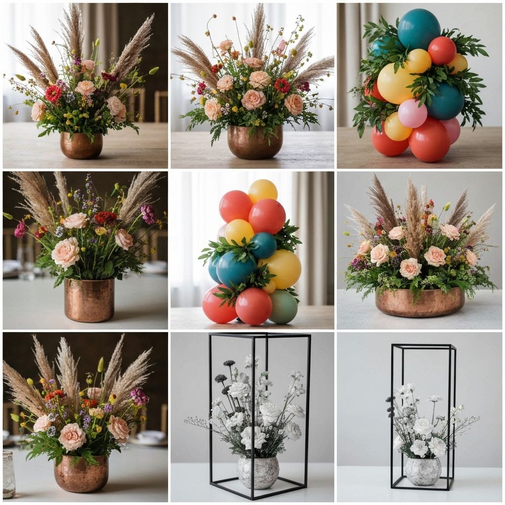 10 Centros de Mesa Creativos que Transformarán tu Boda